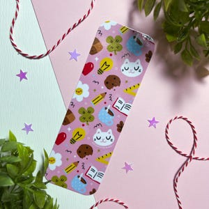 Cute Cat Bookmark | Cat Bookmark | Bookmark | Kawaii | Pattern | Ghost Cat Art | Ghost Cat | Cat | Bookmark | Book Accessories