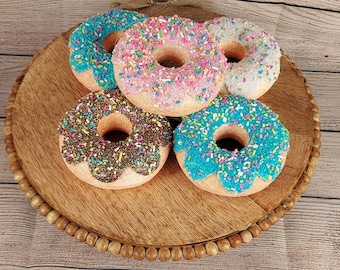 Faux Donuts, Donut Ornaments, Candyland Decor, Wreath Attachments, Party Decor, Photo Shoot Props, Fake Bakes