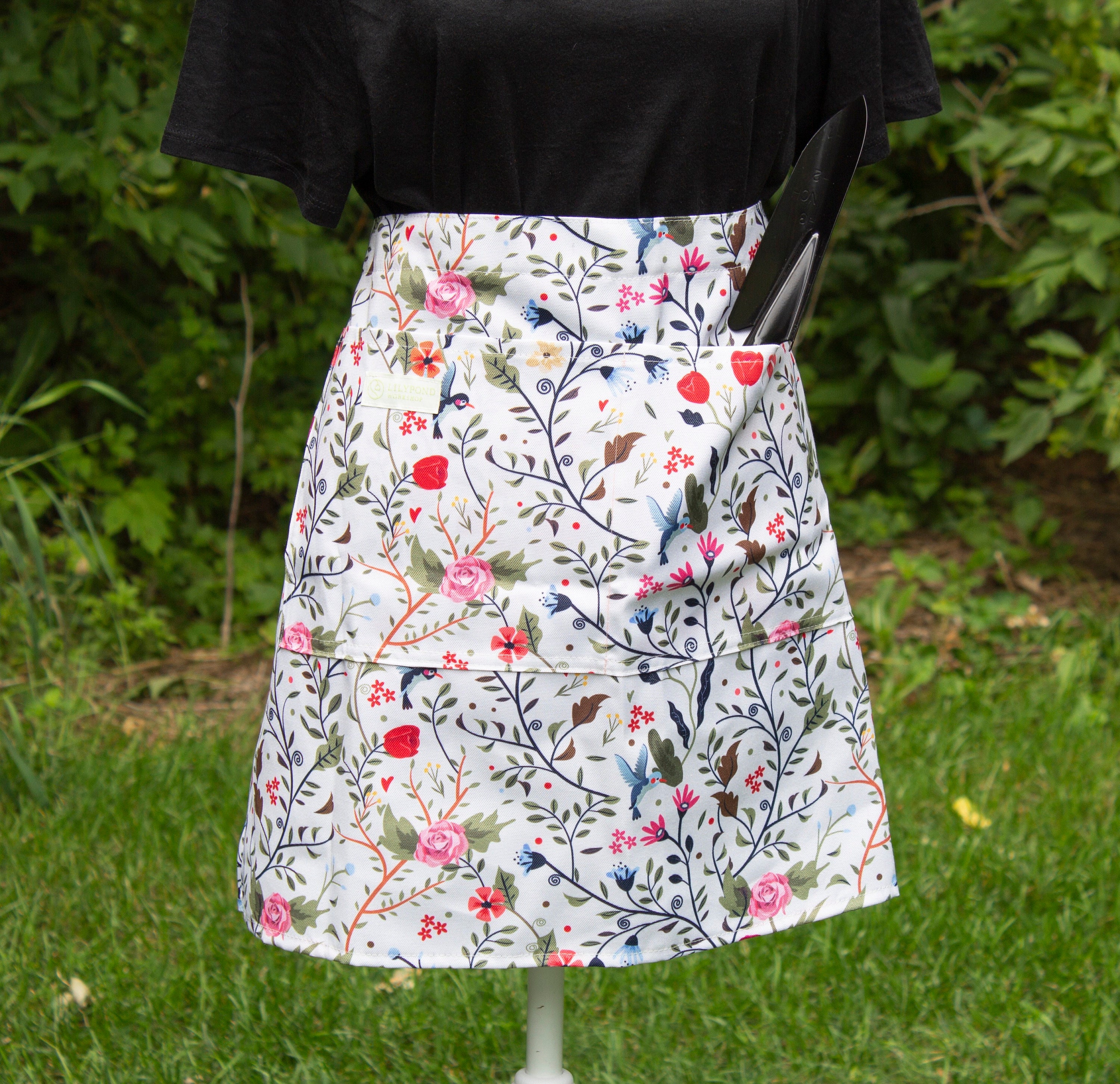 Floral Pattern Half Apron With Large Pockets Great for Gardeners, Florists and Makers Etsy