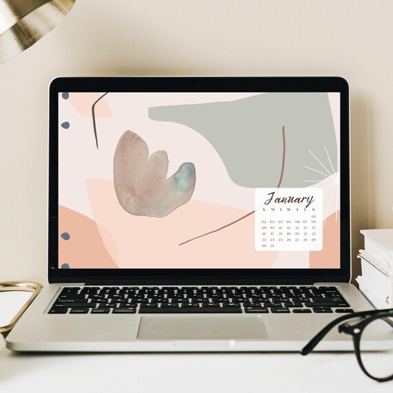 aesthetic-desktop-wallpaper-12-month-2022-pink-abstract-boho-calendar-for-laptop-and-computer-watercolor-mac-windows-etsy