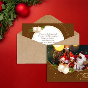 Personalized Christmas Cards With Your Family Photos, Free Same Day Design & Shipping, includes Envelope, Custom Greeting Card, Holiday Card