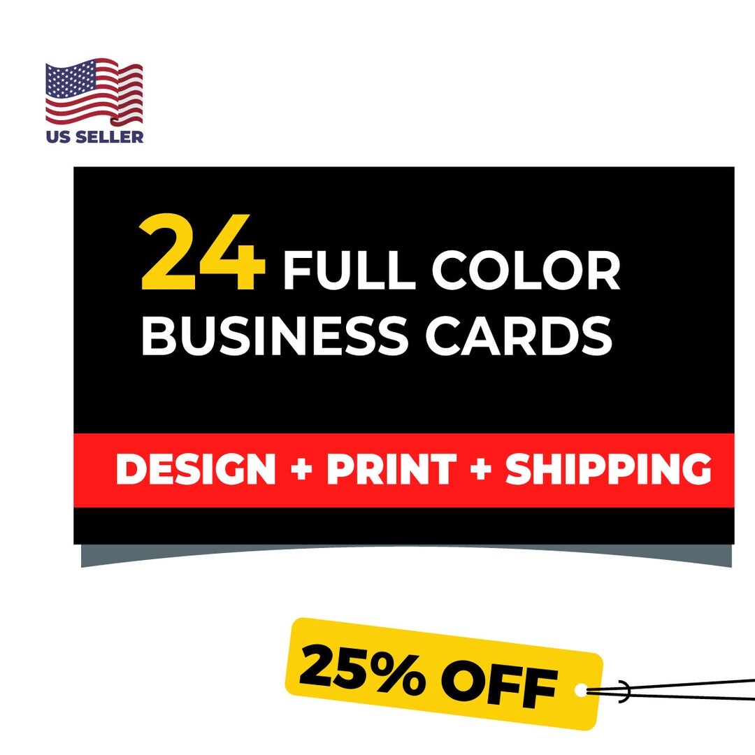 Business Card Printing FREE CUSTOM Design and FREE Shipping Etsy