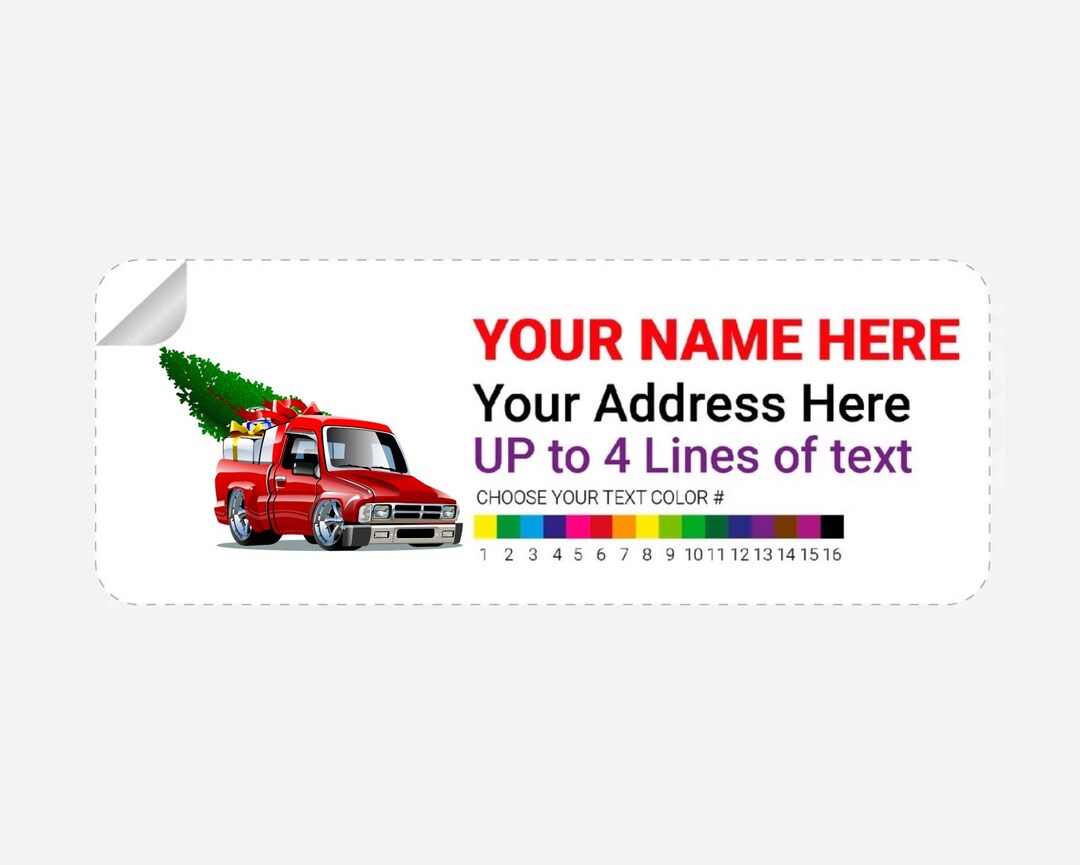 Rr Return Sticker Return Address Labels, Full Color Personalized Mailing Labels, Return ...
