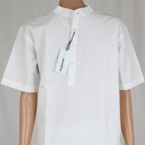 White Kurta Premium Cotton Comfort Outfit, Perfect for Yoga or Meditation, Ideal Unisex Gift