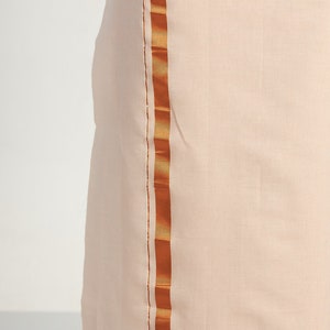 Single Dhoti Cotton - Men Traditional 2 Meter Dhoti, Perfect for Ceremonies and Festivals, Ideal Gift for Indian Heritage Lovers