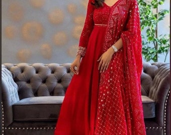 georgette long dresses