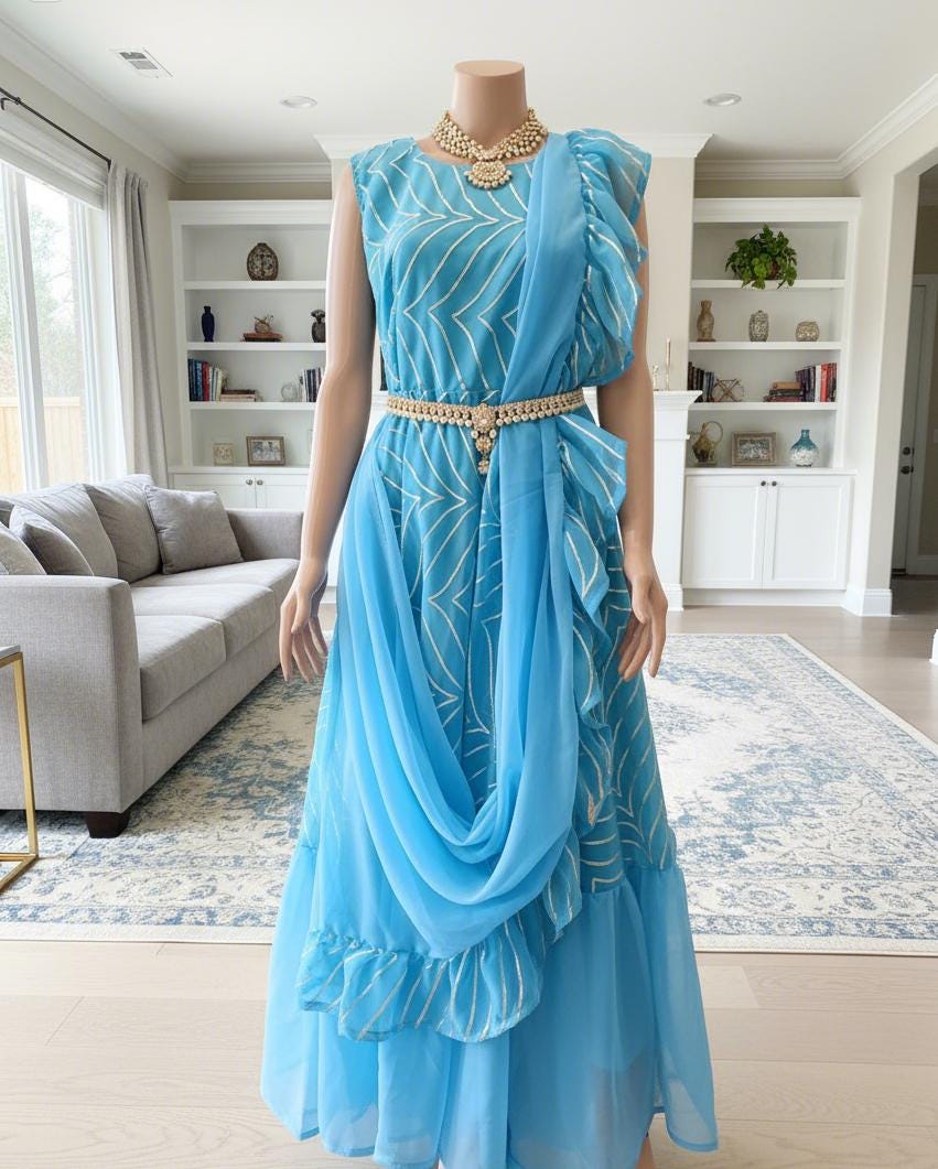 party wear saree dress New Indian Pakistani Bollywood Designer sarees for women sari party wear  dress