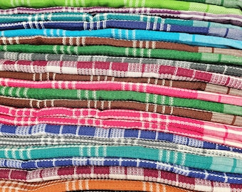 Handloom Indian Cotton Bath Towel, Ultra Absorbent, Quick-Dry (30x60 in)