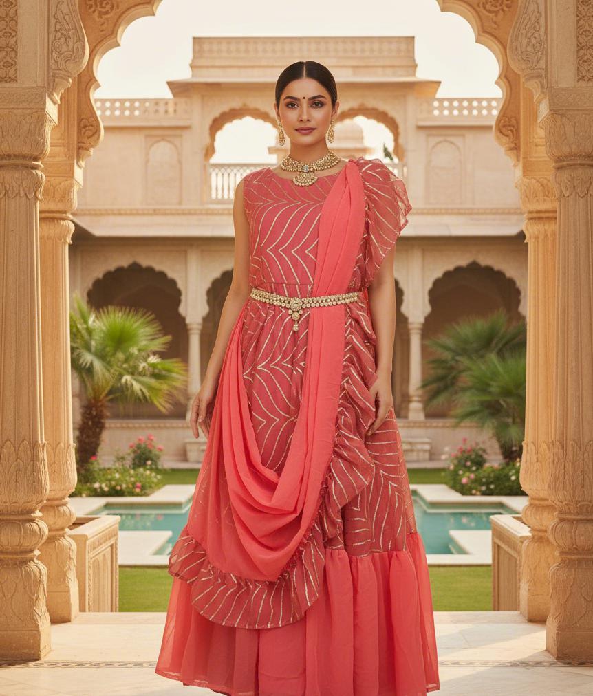 sari evening dresses Fifties sari dress  The Girl loves vintage