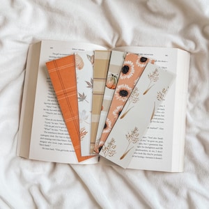 Aesthetic Bookmarks | Fall Bookmarks | Bookish Gifts | Handmade | Reader | Gift for Book Lovers | Aesthetic | Autumn Bookmarks | Autumn