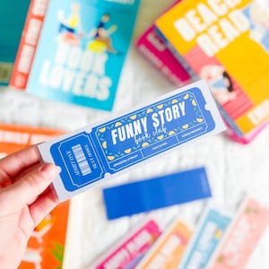 Funny Story Bookmark | Emily Henry Bookmark | Cute Bookmark | Bookish Gifts for Her | Handmade Bookmark | Ticket Bookmark | Booktok Bookmark