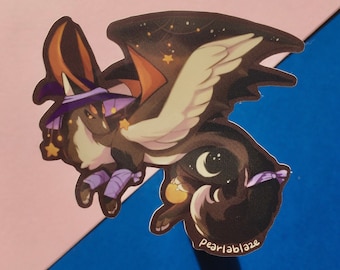 Moonlit dragon sticker | fantasy creature | waterproof | vinyl sticker | journal | laptop | pearlablaze