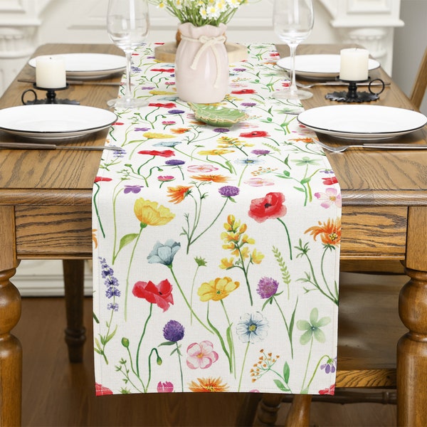 Spring Table Runner Etsy