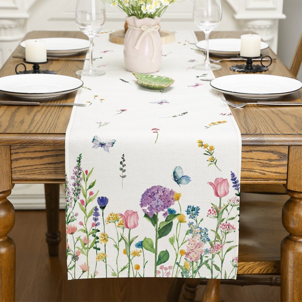 Spring Table Runner - Etsy