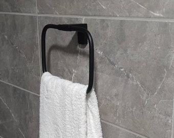 Matte Black Hand Towel Holder - Etsy