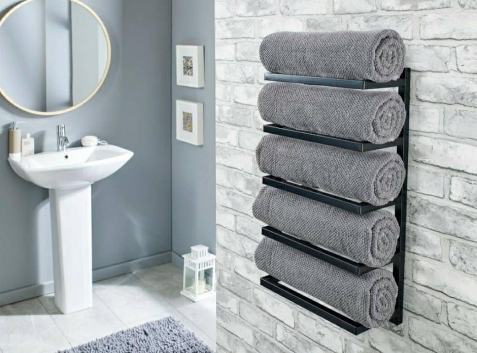 Multiple Towel Rack Towel Storage for Small Bathroom Towel Etsy Australia