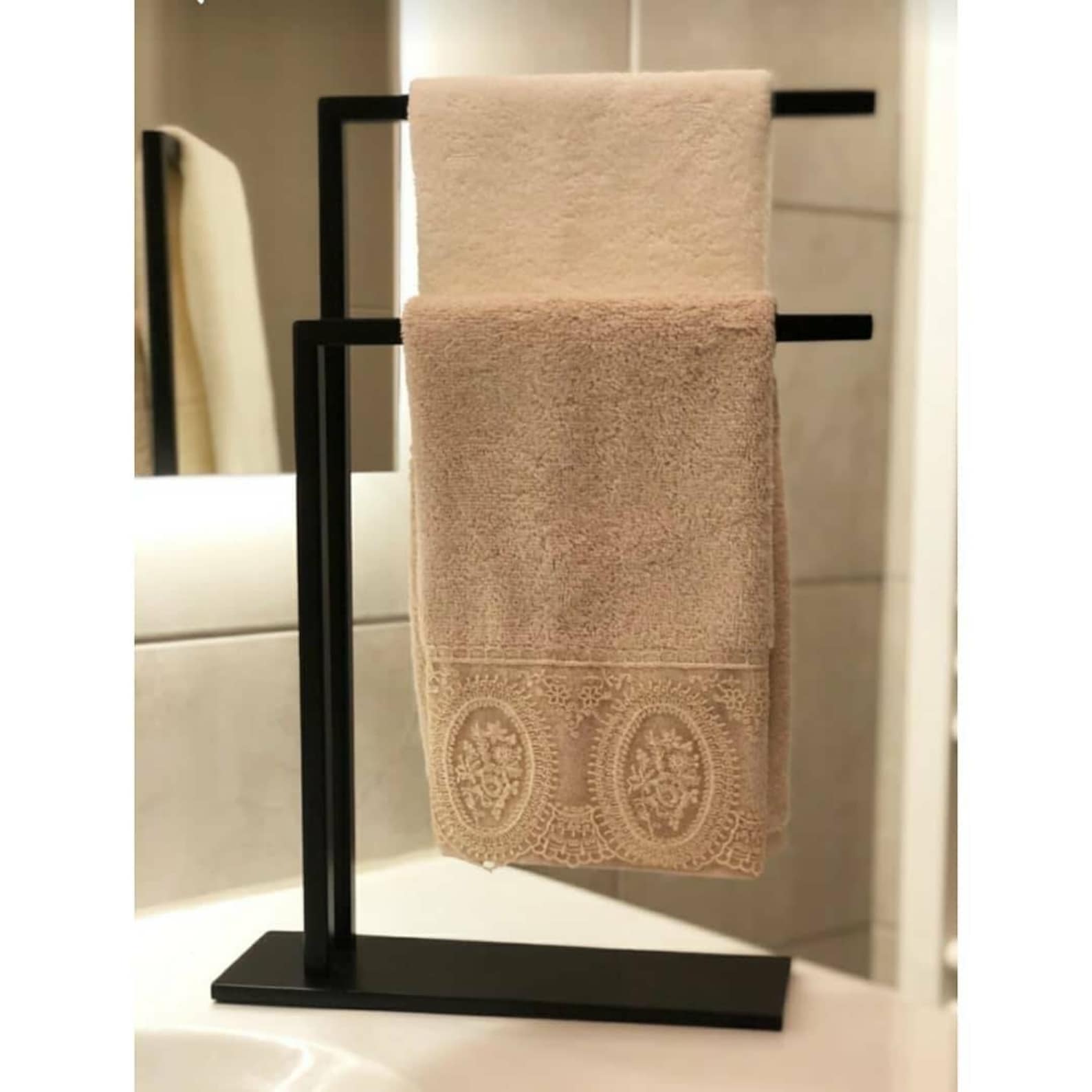 Free Standing Towel Rail Hand Towel Holder Paper Towel Holder Etsy
