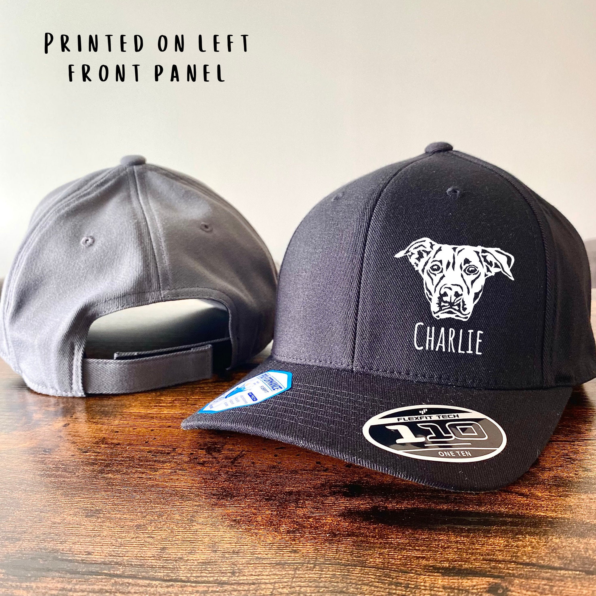 Custom Pet Cap Adjustable Dog Hat Personalized Dog Print Etsy