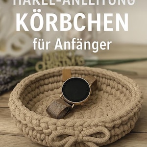 Crochet pattern basket for beginners crochet basket key basket modern PDF German DIY * instant download *