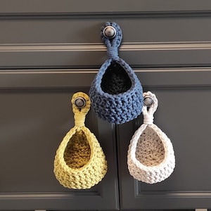 Crochet pattern hanging basket in 20 minutes hanging basket basket - for beginners - crochet basket modern PDF German DIY instant download