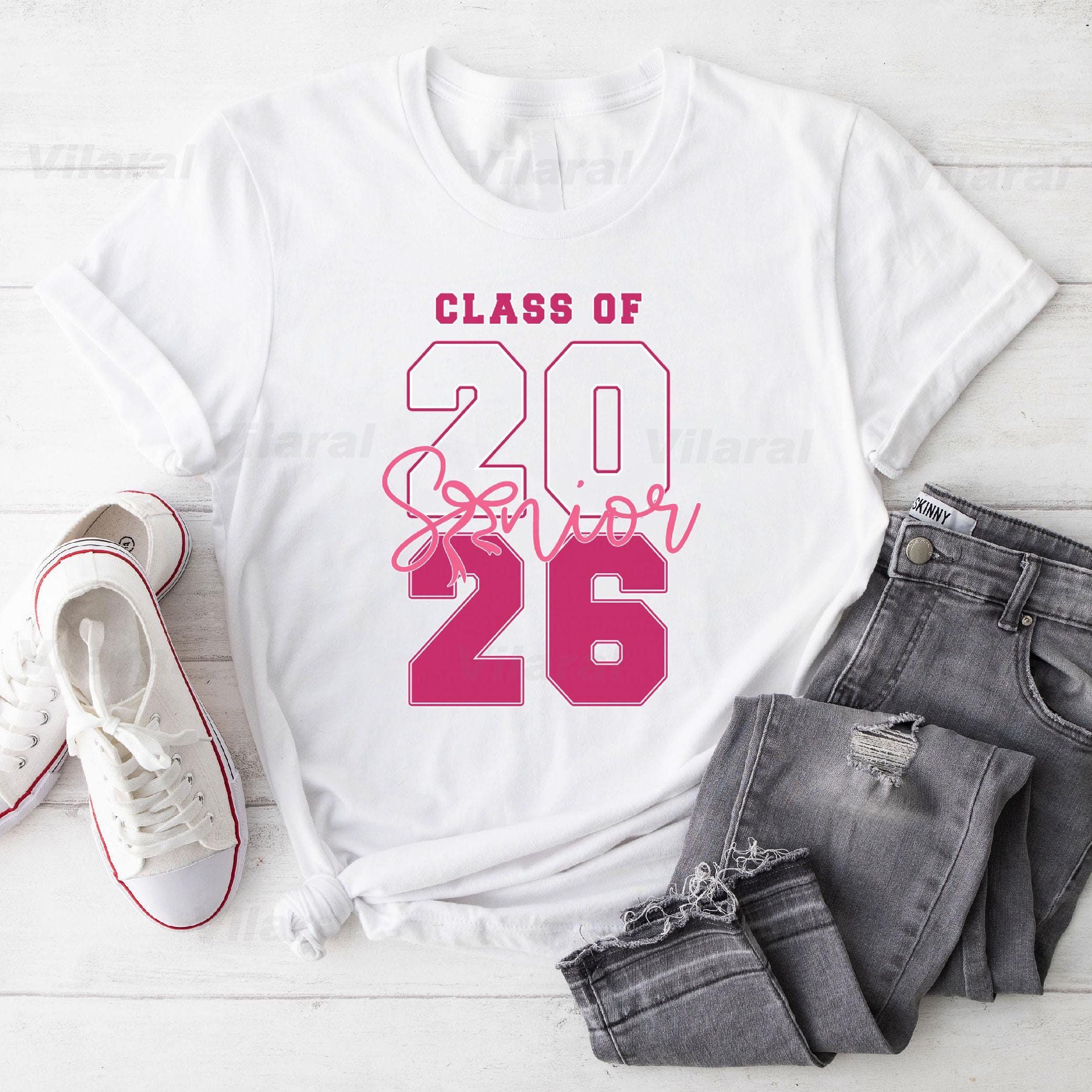 Class of 2026 Senior 2026 Graduation Coquette Pink Bow Png, Coquette ...