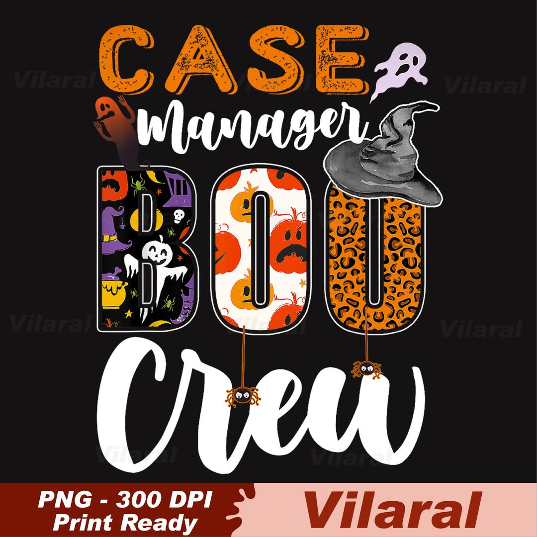 Case Manager Boo Crew Halloween Matching Social Services Png, Boo Boo ...