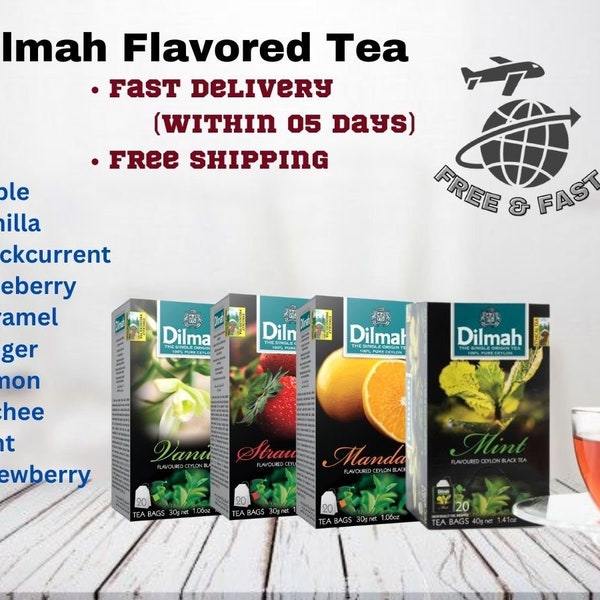 Dilmah Flavored Tea - Delicious and Unique Flavors -Ceylon Tea-Fast Delivery and Free Shipping Worldwide - Get Yours Now!