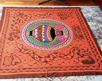 48&quot; x 61&quot; XL Hand Woven Tapestry from Peru