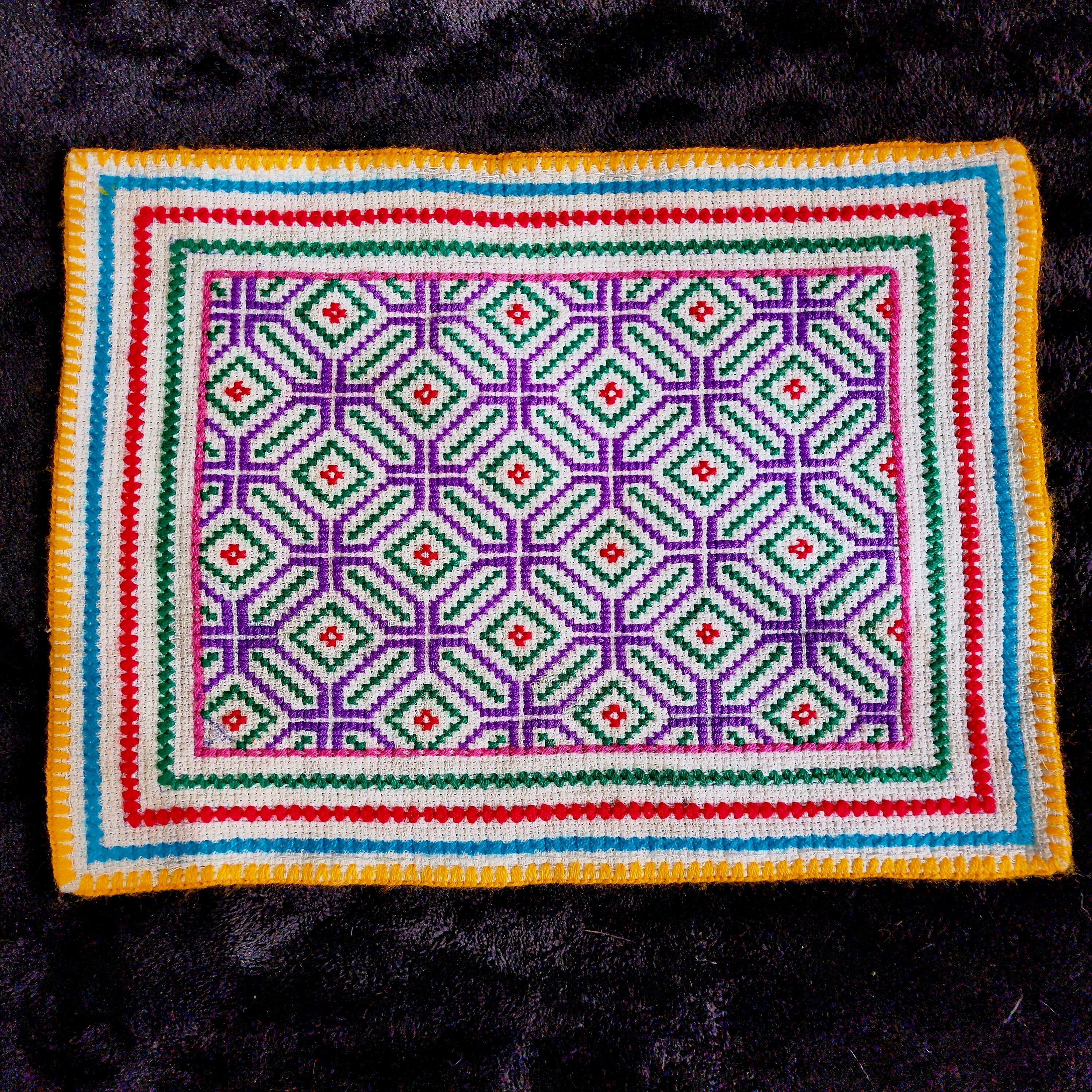 12 1/2" x 9 1/2" Hand Woven Tapestry from Peru