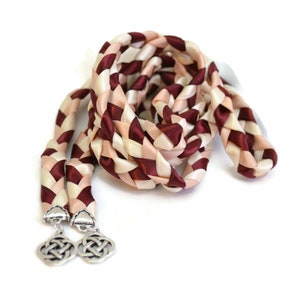 Divinity Braid Limited Edition Burgundy Blush Silver Celtic Knot Wedding Handfasting Cord #Wedding