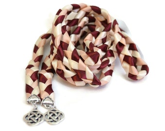 Divinity Braid Limited Edition Burgundy Blush Silver Celtic Knot Wedding Handfasting Cord #Wedding