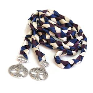 Divinity Braid Navy Plum Elvish Tree Of Life  Wedding Handfasting Cord #Wedding