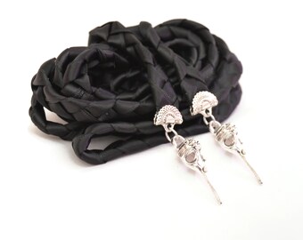 Divinity Braid Black Vulture Skulls Wedding Handfasting Cord #Wedding