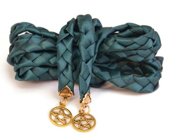 Divinity Braid Hunter Gold Pentacle Wedding Handfasting Cord #Wedding