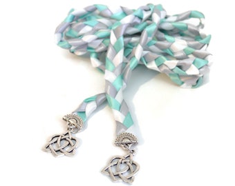 Divinity Braid Blue Mint Celtic Heart Knot Wedding Handfasting V4 Cord #Wedding