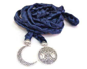 Divinity Braid Midnight Triple Moon Goddess Wedding Handfasting Cord #Wedding