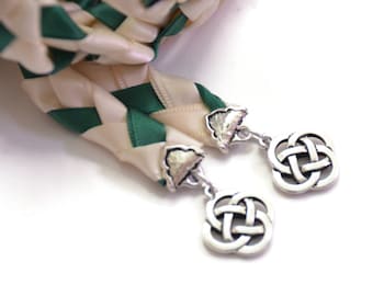 Divinity Braid Limited Edition Ivory Forest Hunter Silver Celtic Knot Wedding Handfasting Cord #Wedding