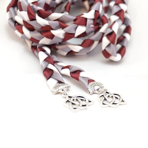Divinity Braid Limited Edition Burgundy Gray Celtic Heart Knot Wedding Handfasting V4 Cord #Wedding