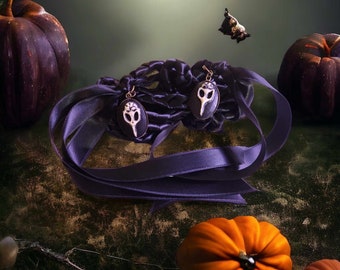 Black Raven Skull Wedding Handfasting Cord V1  #Handfasting #Wedding #WeddingHandfasting