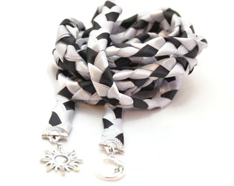 Divinity Braid Silver Moon & Sun Wedding Handfasting Cord #Wedding