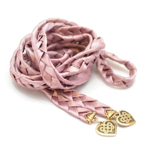 Divinity Braid Limited Edition Antique Mauve Gold Celtic Heart Knot v4 Wedding Handfasting Cord #Wedding