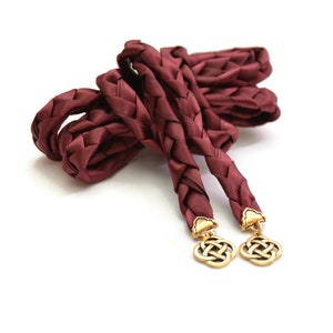 Divinity Braid Limited Edition Burgundy Gold Celtic Knot Wedding Handfasting Cord #Wedding