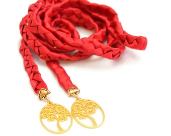 Divinity Braid Red Purification Wedding Handfasting V4 Cord