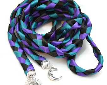Divinity Braid Purple Oasis  Sun & Moon Pagan Wedding Handfasting Cord #Wedding