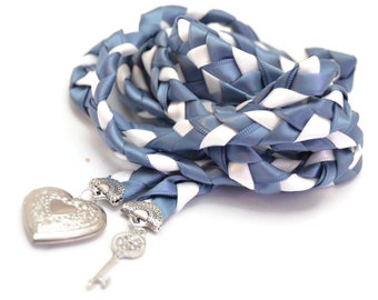 Divinity Braid Steel Blue  Key to Love Wedding Handfasting V4 Cord #Wedding