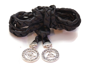 Divinity Braid Black Celtic Knot Wedding Handfasting Cord #Wedding