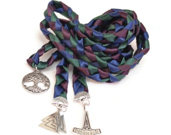 Divinity Braid 3 Charm Norse Theme Wedding Handfasting Cord