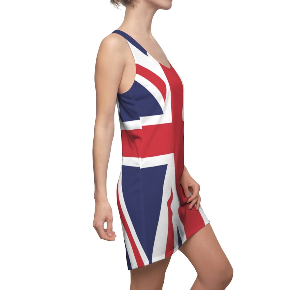 Union Jack Racerback Dress British Flag Dress Etsy