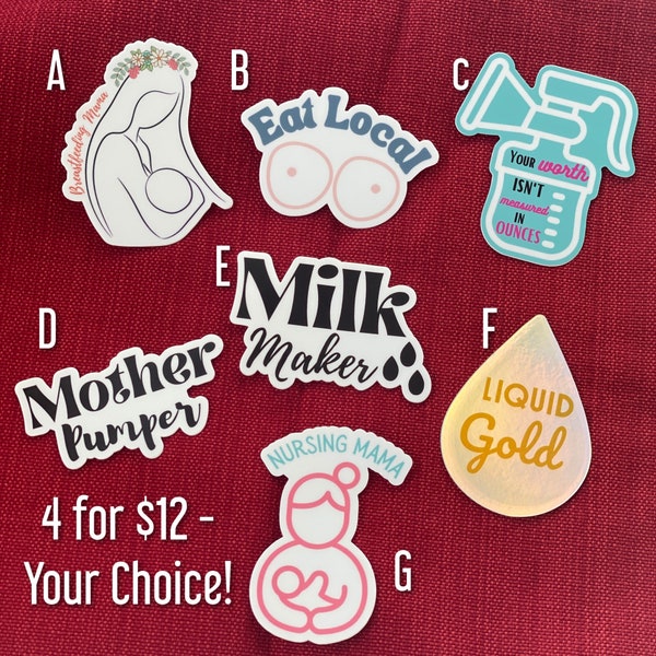 Pumping Stickers Breast Feeding Etsy