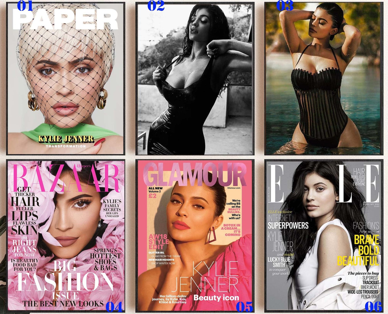 Kylie Jenner Magazine Cover Poster Kylie Jenner solo singer Etsy